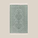 سجادة صلاة شنيل لون أخضر