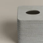 علبه مناديل بولي أبيض