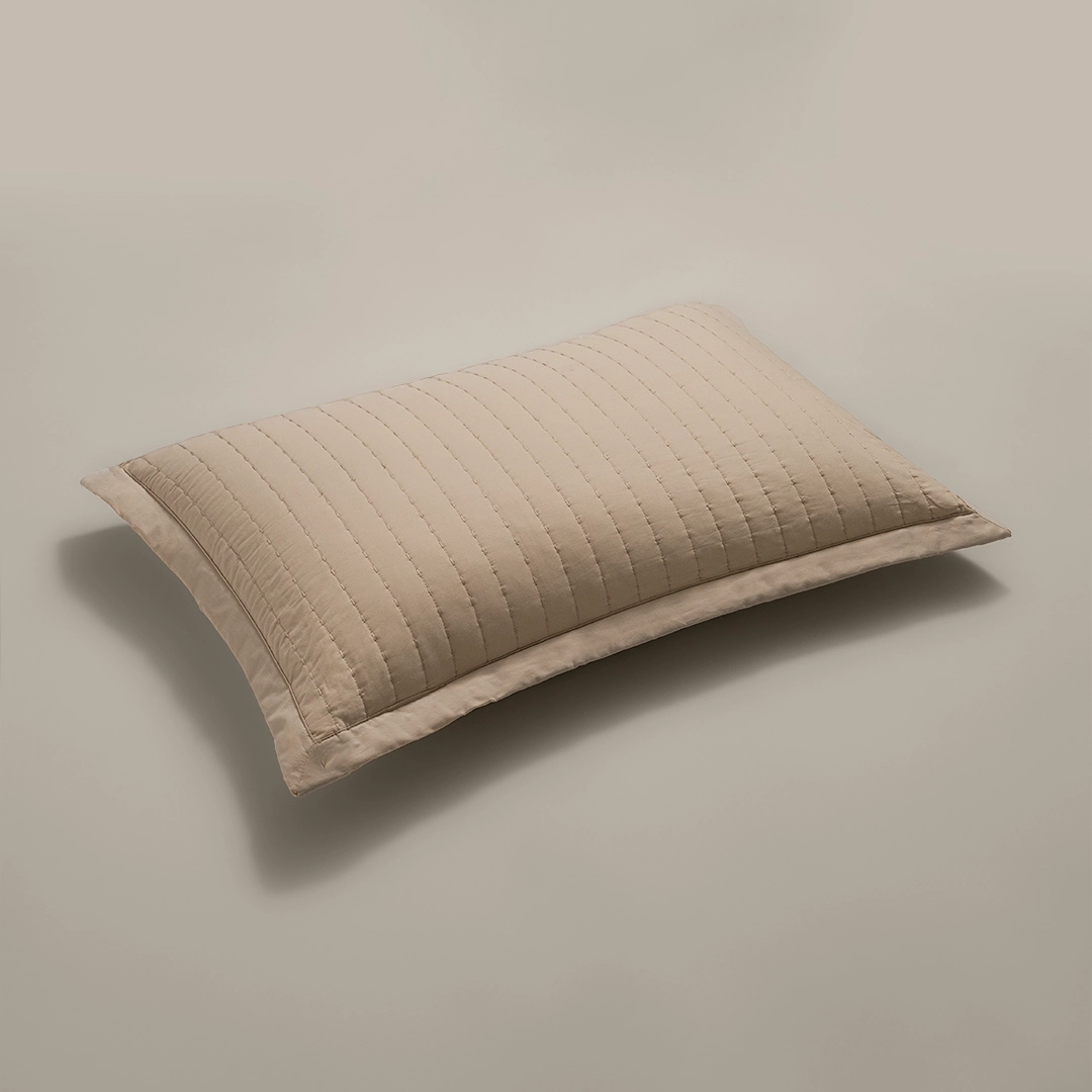 بيت مخدة قطن ٢ قطعة بيج غامق بيت مخدة قطن ٢ قطعة بيج غامق