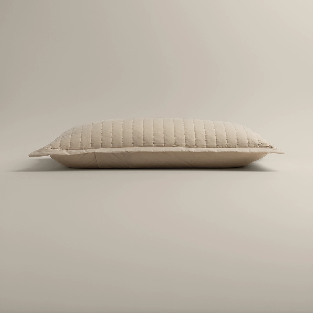 بيت مخدة قطن ٢ قطعة بيج غامق بيت مخدة قطن ٢ قطعة بيج غامق