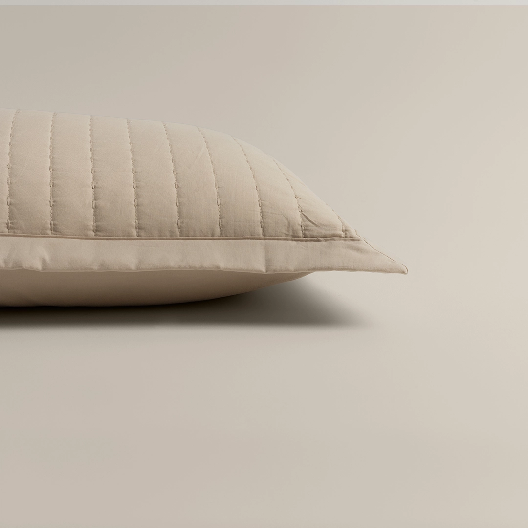 بيت مخدة قطن ٢ قطعة بيج غامق بيت مخدة قطن ٢ قطعة بيج غامق