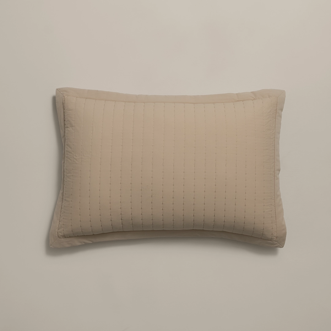 بيت مخدة قطن ٢ قطعة بيج غامق بيت مخدة قطن ٢ قطعة بيج غامق