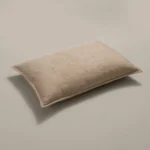بيت مخدة ميكرو ٢ قطعة مطرز بيج غامق