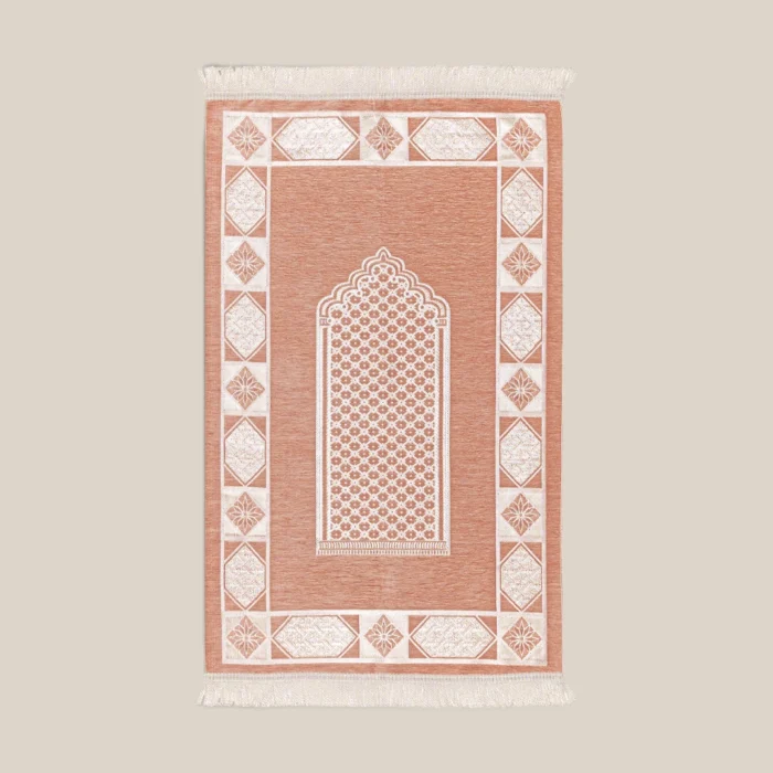 سجادة صلاة شنيل بينك