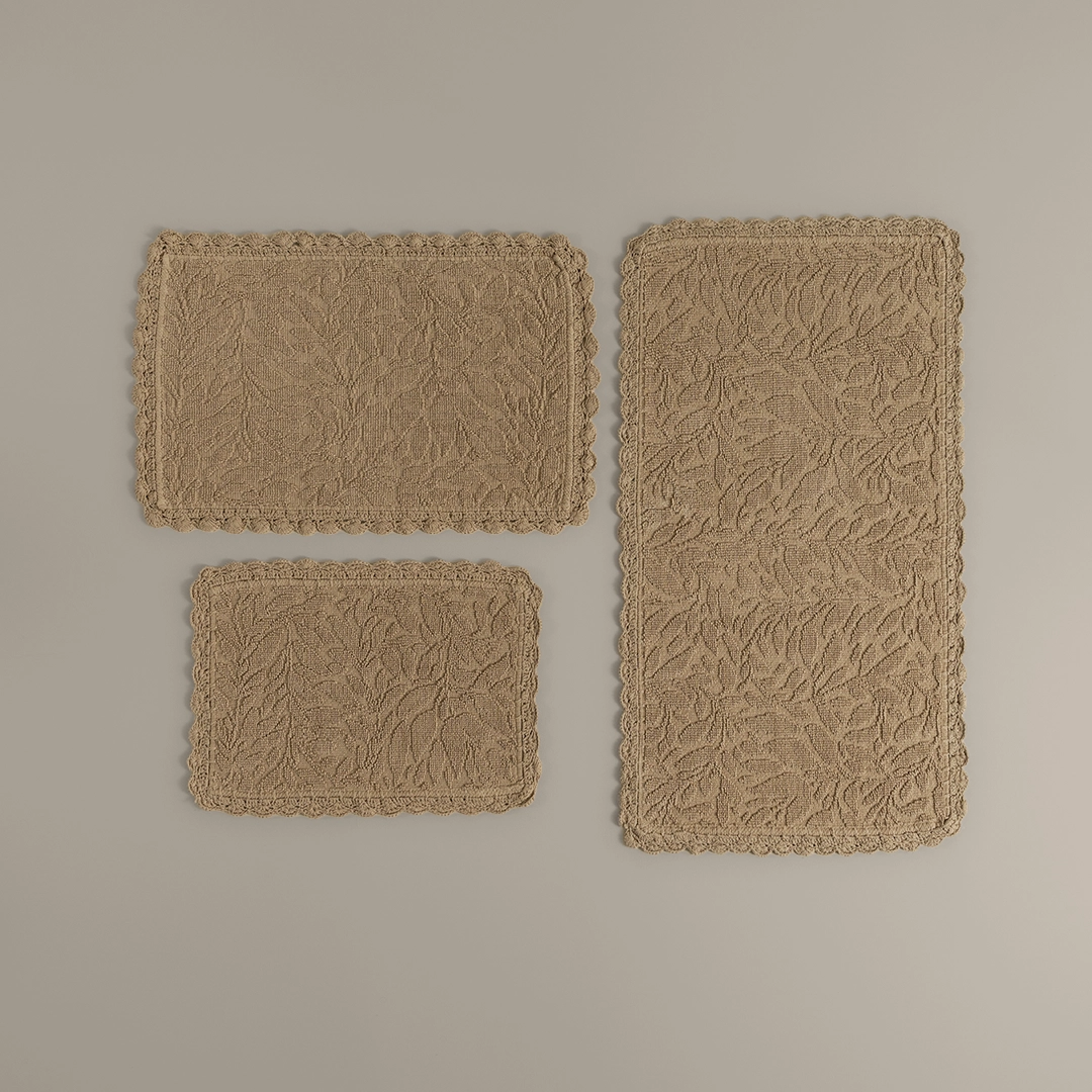 دعاسة حمام قطن بعدة مقاسات لون بيج غامق دعاسة حمام قطن بعدة مقاسات لون بيج غامق