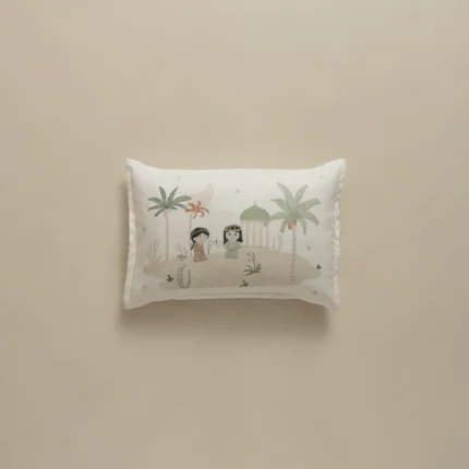 بيت مخدة بنات الواحة قطعة أوف وايت