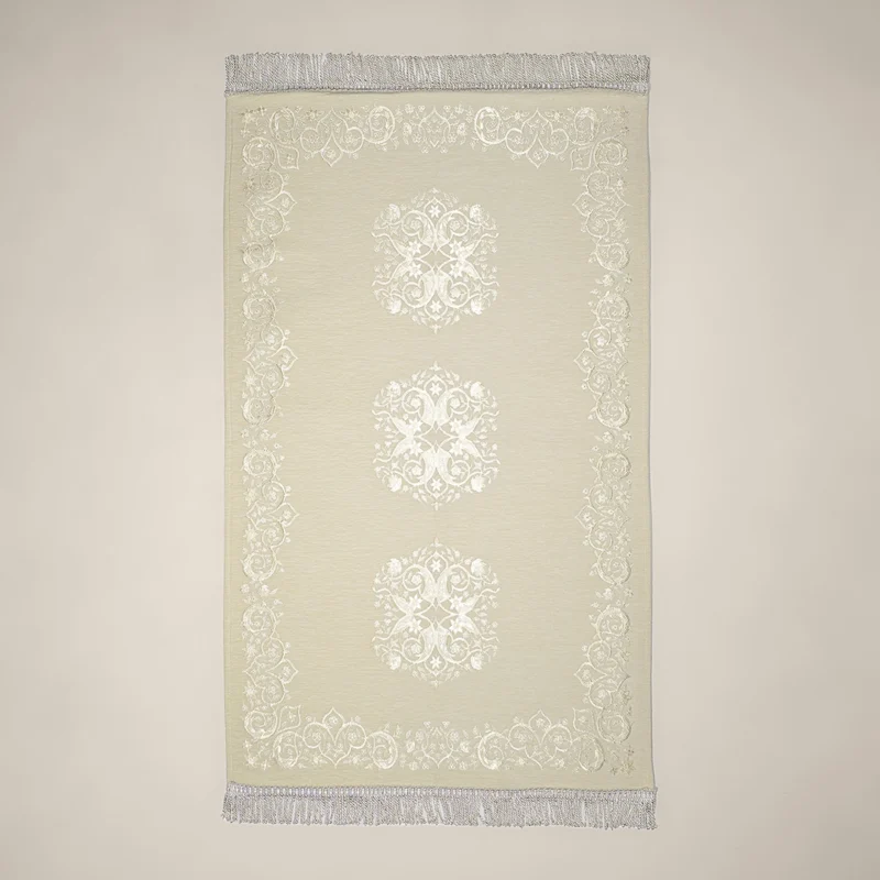 سجادة صلاة شنيل أوف وايت