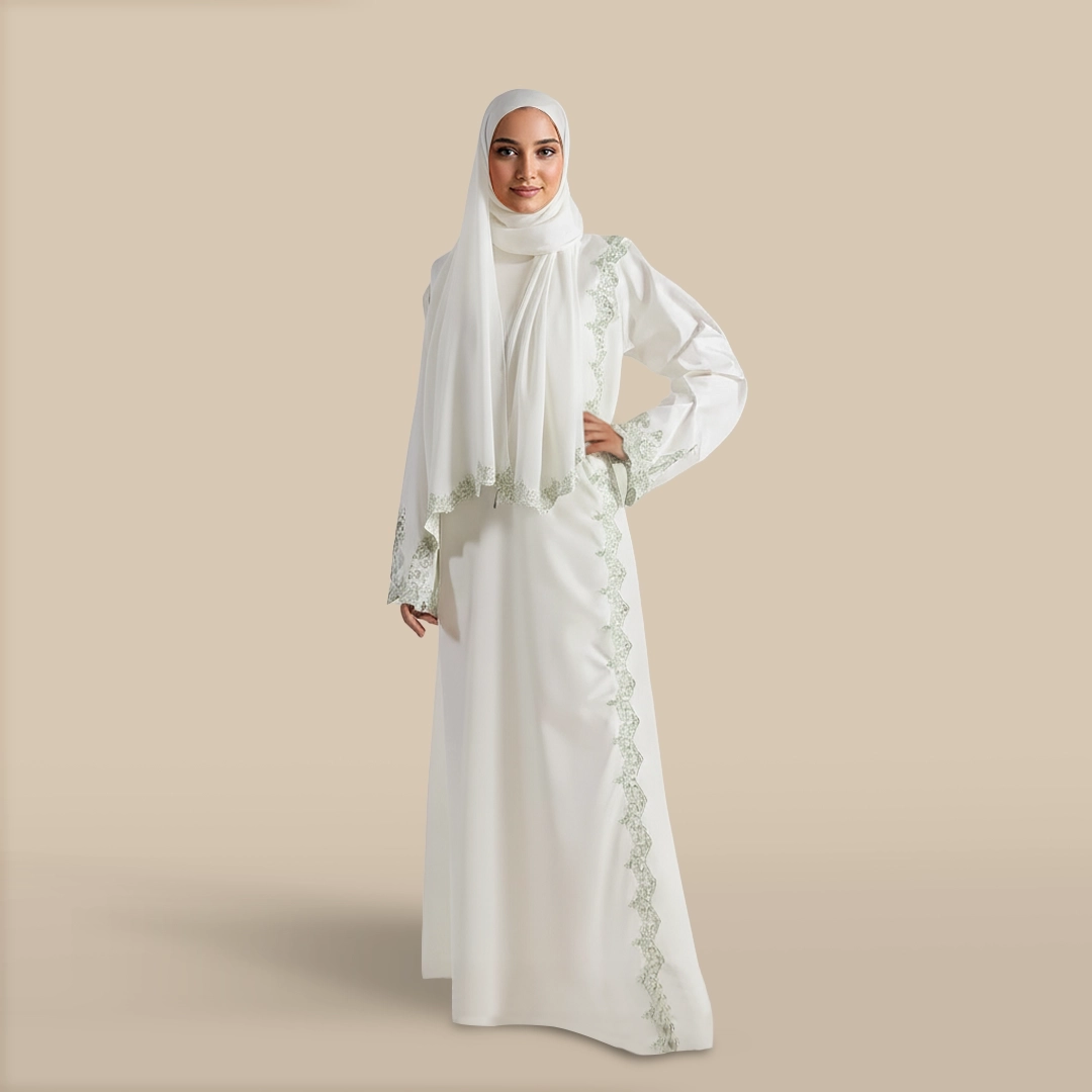 لباس صلاة مطرز أخضر لباس صلاة مطرز أخضر