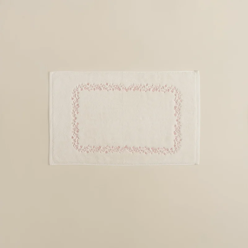 دعاسة حمام قطن مطرز ٥٠-٧٠ بينك