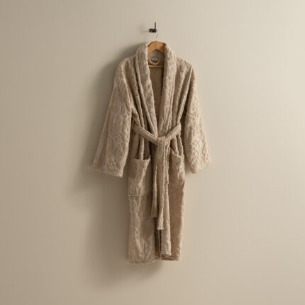 روب حمام قطن جاكار بيج غامق