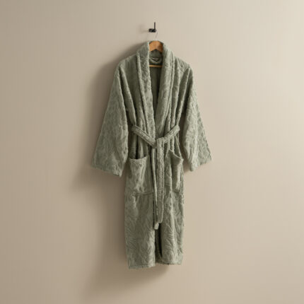 روب حمام قطن جاكار أخضر