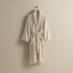 روب حمام قطن جاكار أوف وايت