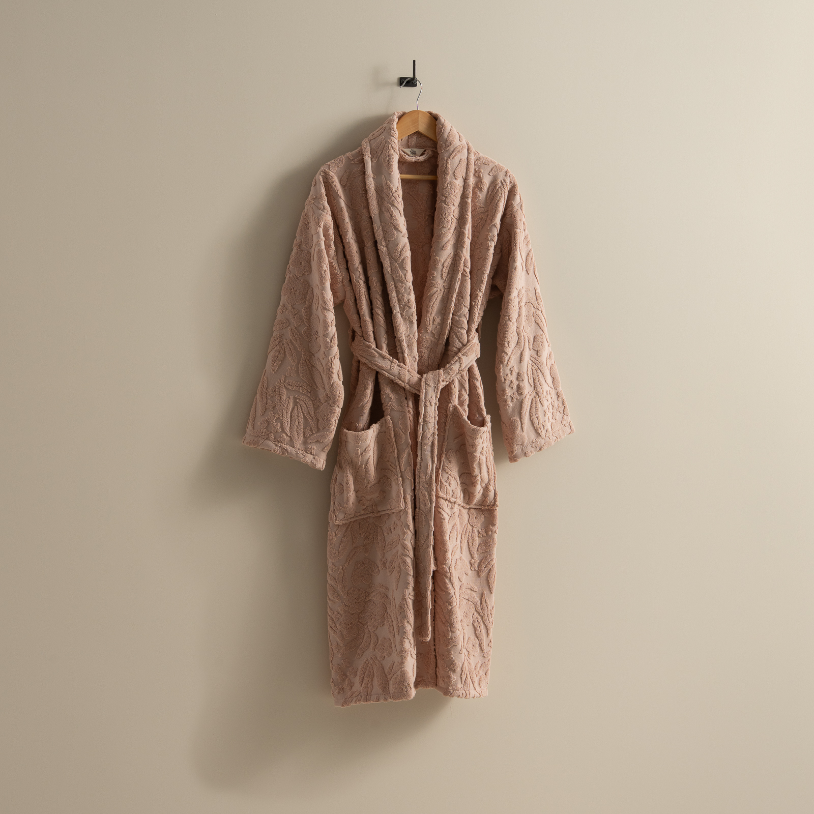 روب حمام قطن جاكار بينك روب حمام قطن جاكار بينك