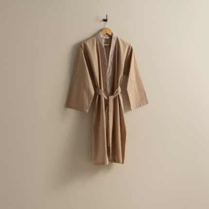 روب حمام قطن بيج غامق