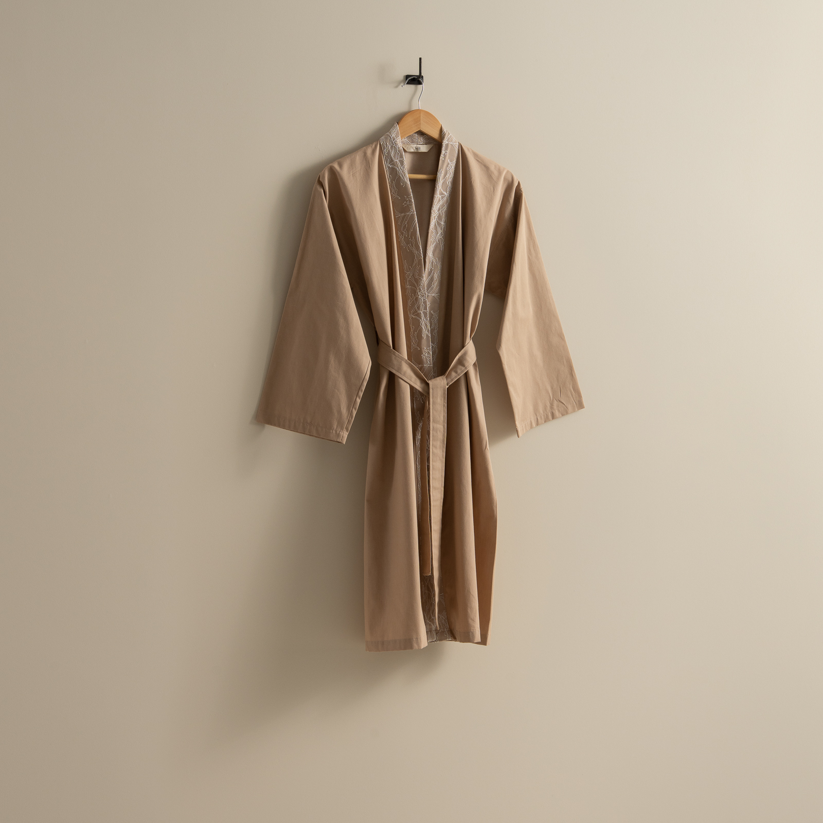 روب حمام قطن بيج غامق روب حمام قطن بيج غامق