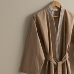 روب حمام قطن بيج غامق