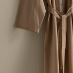 روب حمام قطن بيج غامق