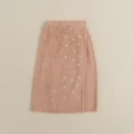 روب حمام لف قطن مطرز بينك