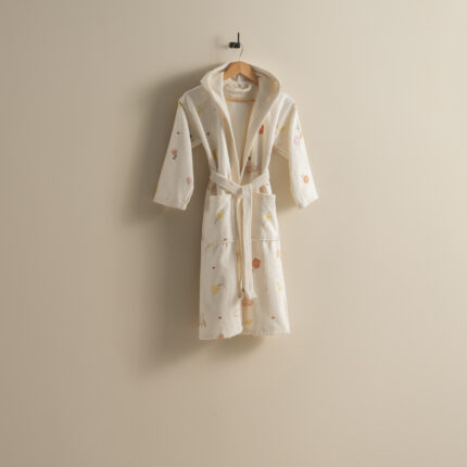 روب حمام أطفال قطن أوف وايت