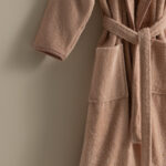 روب حمام أطفال قطن - لون بينك