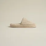 سليبر قطن مطرز مقاس ٤٠ بيج غامق