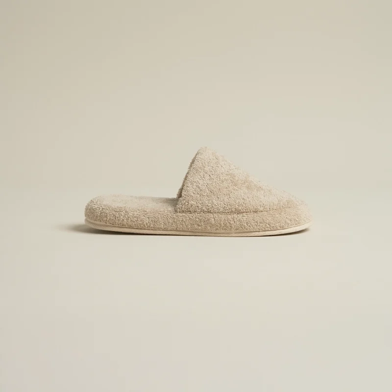 سليبر قطن مطرز مقاس ٤٠ بيج غامق