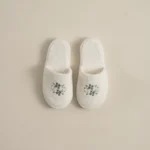 سليبر قطن مطرز مقاس ٤٠ لون أخضر