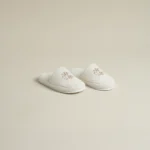 سليبر قطن مطرز مقاس ٤٠ لون أوف وايت