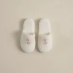 سليبر قطن مطرز مقاس ٤٠ لون بينك