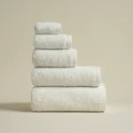 منشفة فندقية قطن أبيض بعدة مقاسات