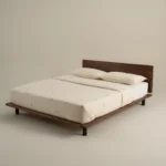 بيت لحاف قطن مطرز بيج غامق