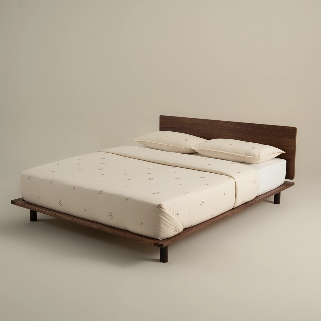 بيت لحاف قطن مطرز بيج غامق بيت لحاف قطن مطرز بيج غامق