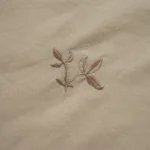 بيت لحاف قطن مطرز بيج غامق