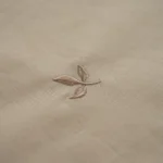 بيت لحاف قطن مطرز بيج غامق