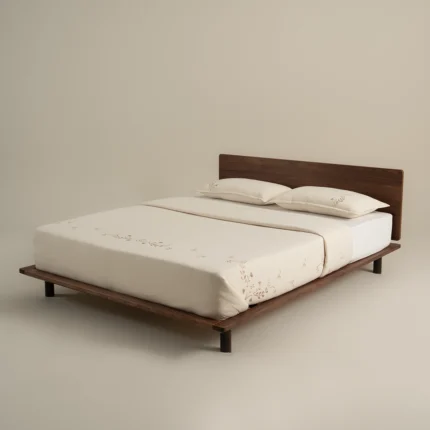 بيت لحاف ميكرو مطرز بيج غامق