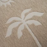 بيت مخدة قطن جاكار ٢ قطعة بيج غامق