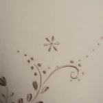 بيت مخدة ميكرو مطرز ٢ قطعة بيج غامق