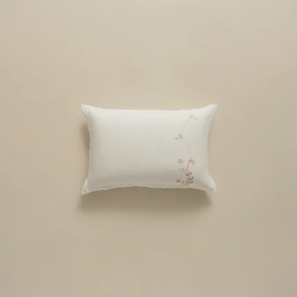 بيت مخدة ميكرو مطرز ٢ قطعة بينك