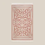 سجادة صلاة شنيل باللون البينك