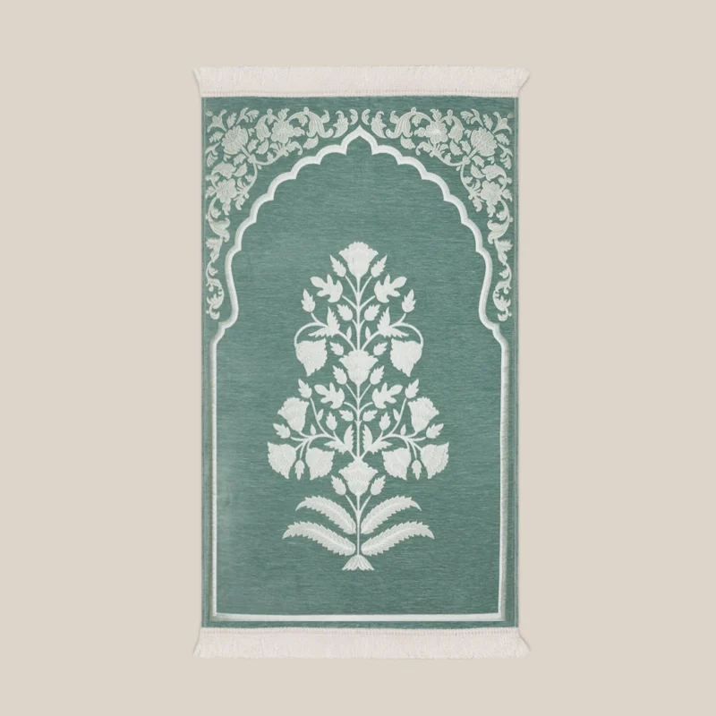 سجادة صلاة بحشوة ميموري فوم أخضر