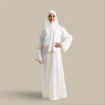 لباس صلاة مطرز أوف وايت