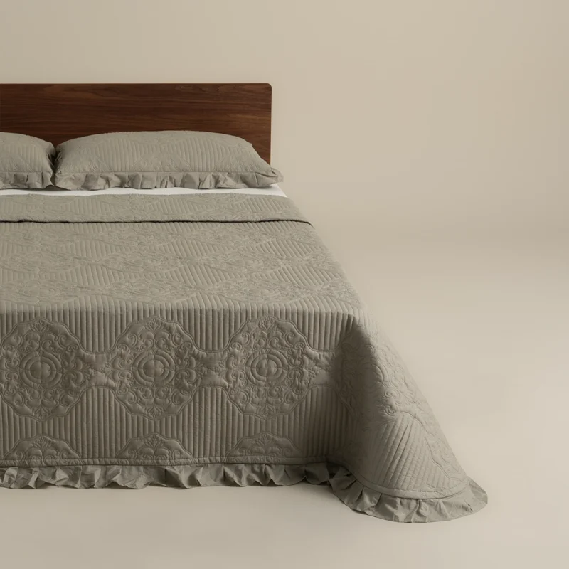 لحاف قطن أخضر