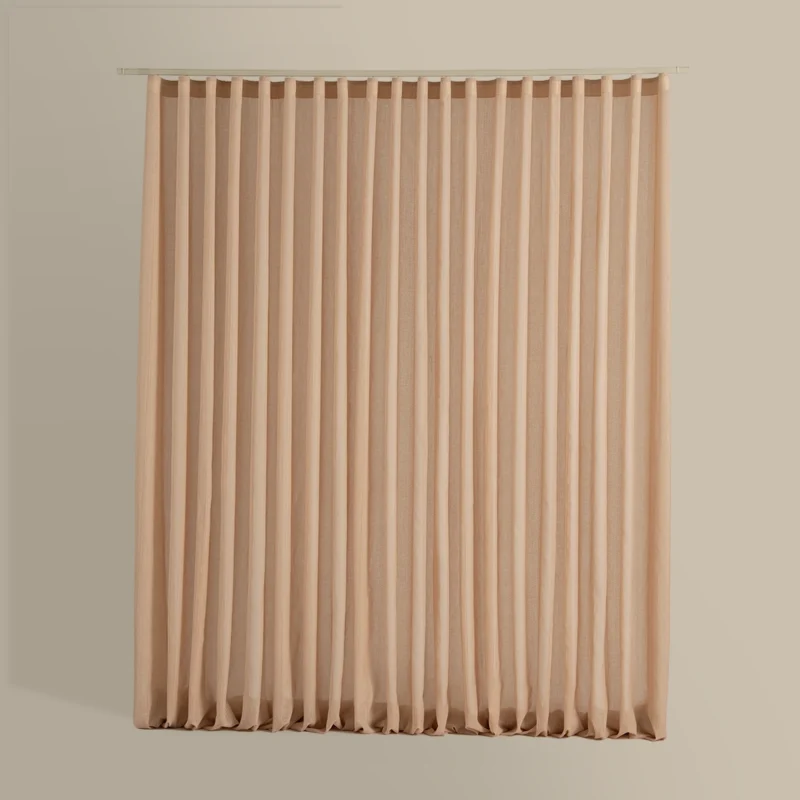 ستارة شباك شفافة لون بيج