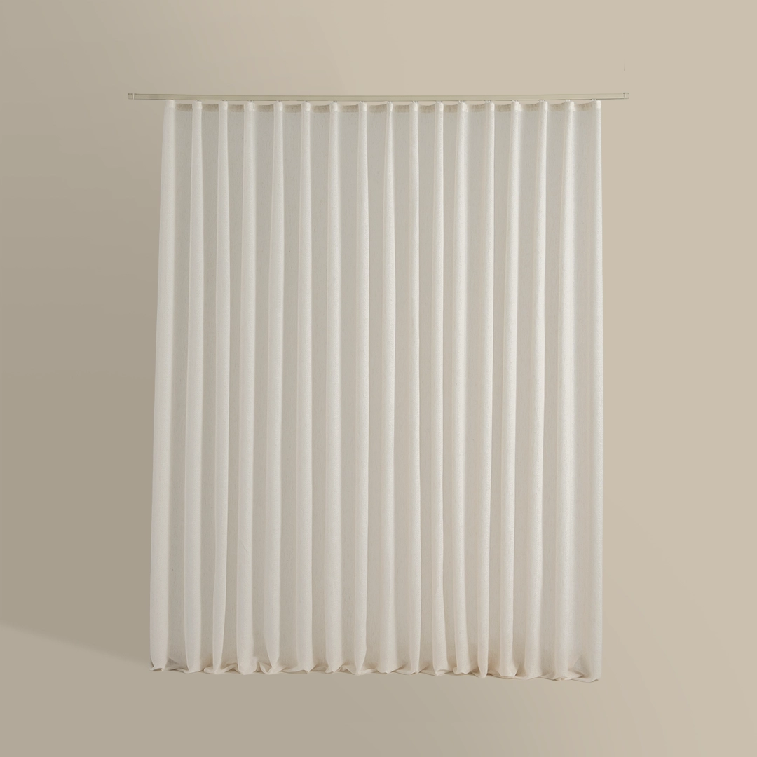 ستارة شباك شفافة لون أوف وايت ستارة شباك شفافة لون أوف وايت