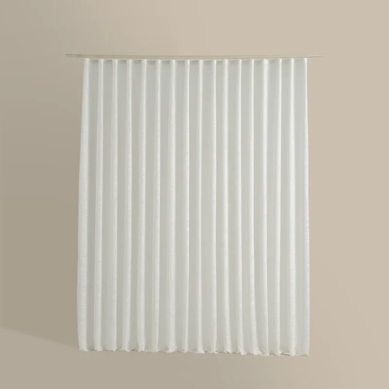 ستارة شباك شفافة بيج