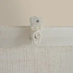 ستارة شباك شفافة بلون بيج