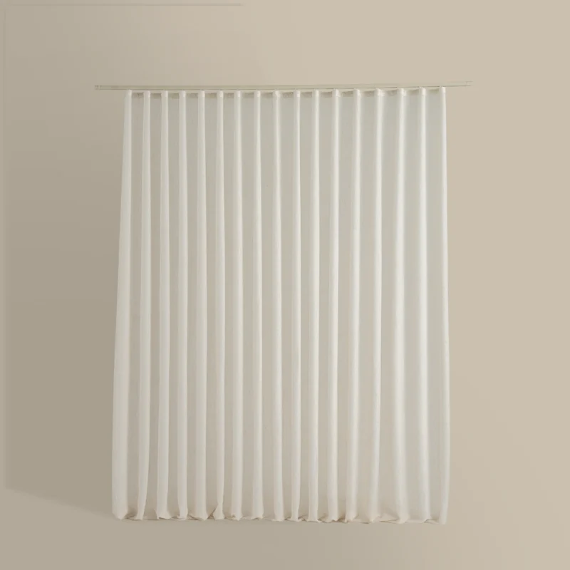 ستارة شباك شفافة بلون أوف وايت