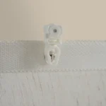 ستارة شباك شفافة بلون أوف وايت