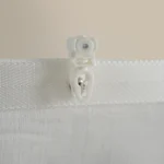 ستارة شباك شفافة باللون البيج