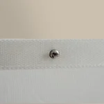 ستارة شباك شفافة باللون الأوف وايت